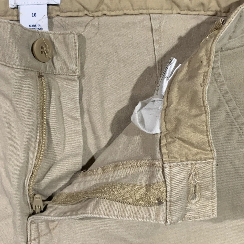 Old Navy Kids Khaki Jogger Pants Size‎ 16 Cotton Spandex Blend